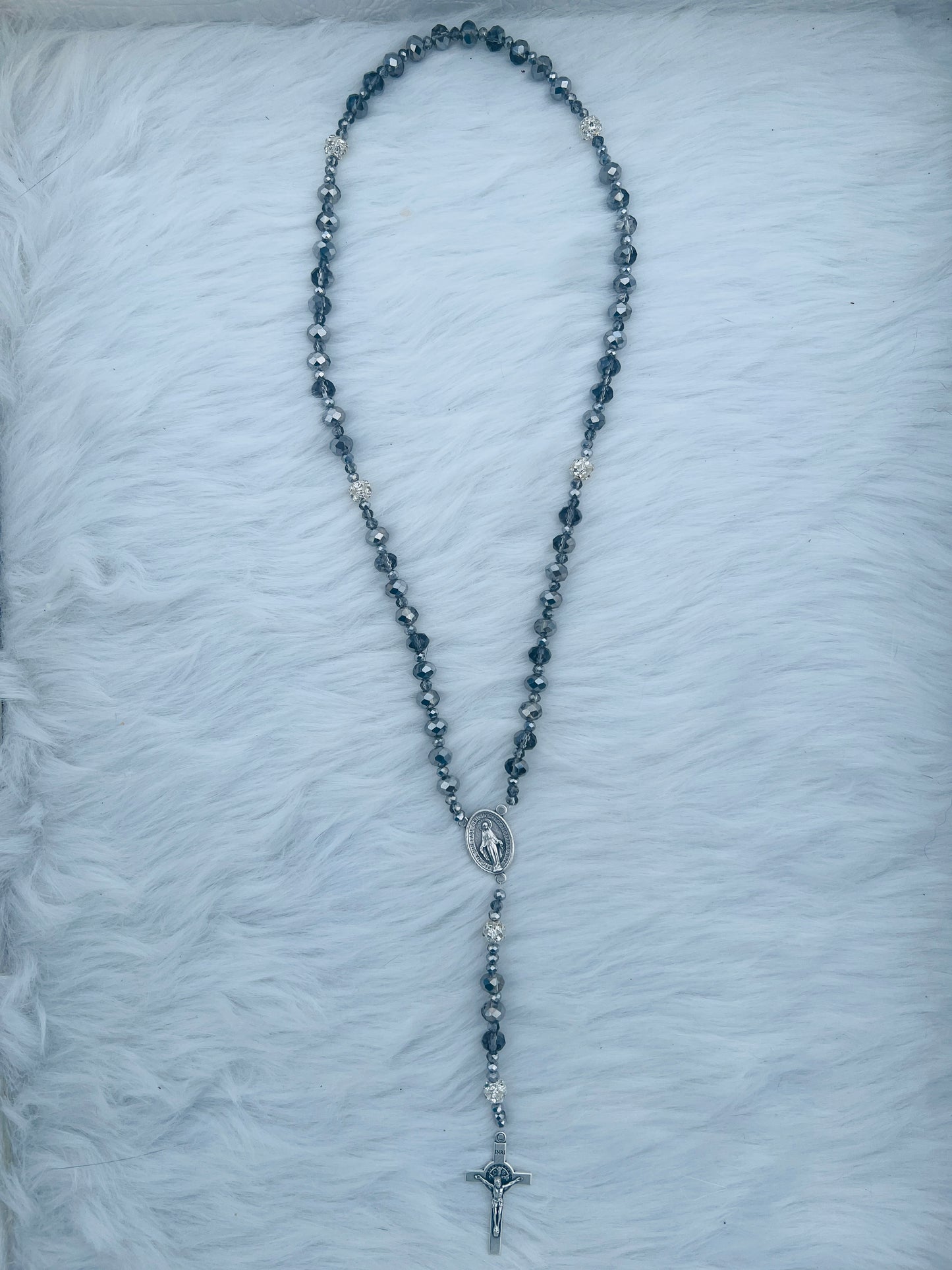 Silver Grey Rosary