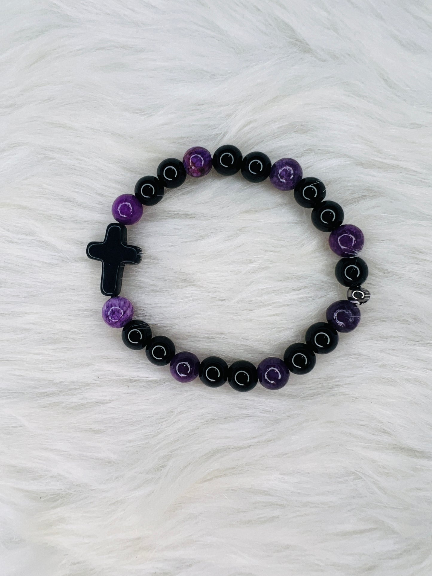 Purple & Black Bracelet