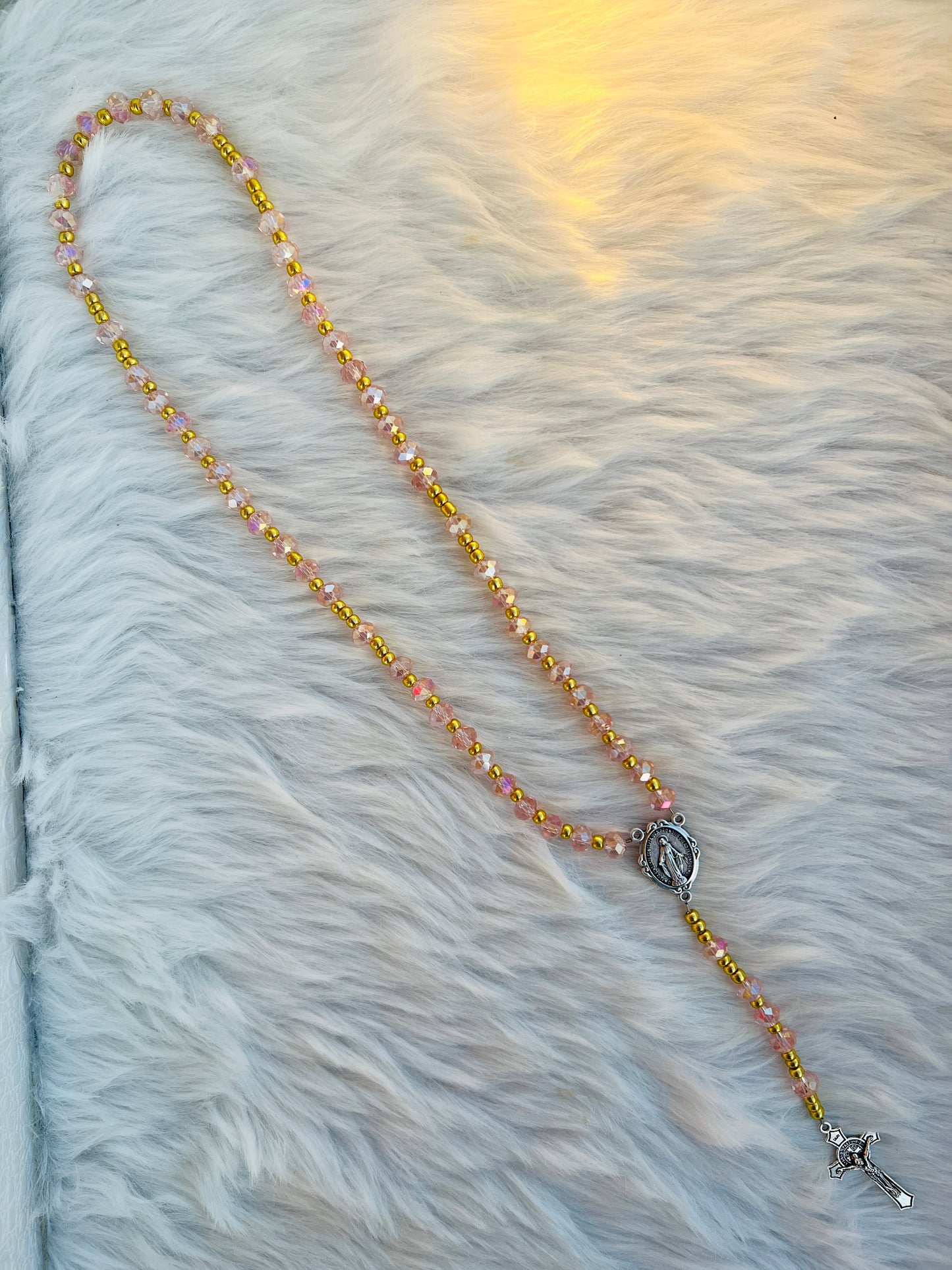 Pink & Gold Rosary