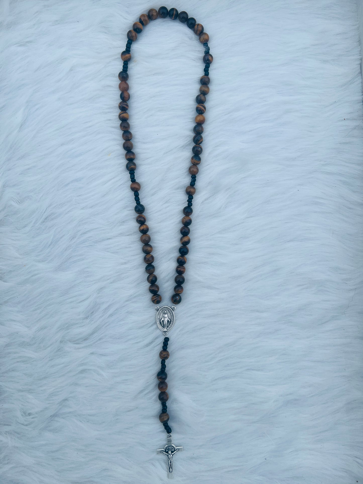 Brown Black Rosary