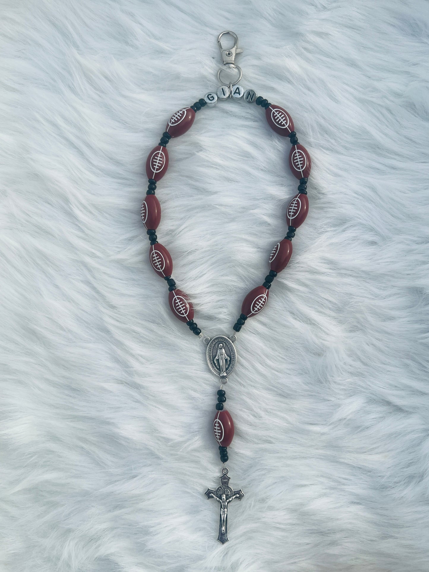 Football Backpack Rosary