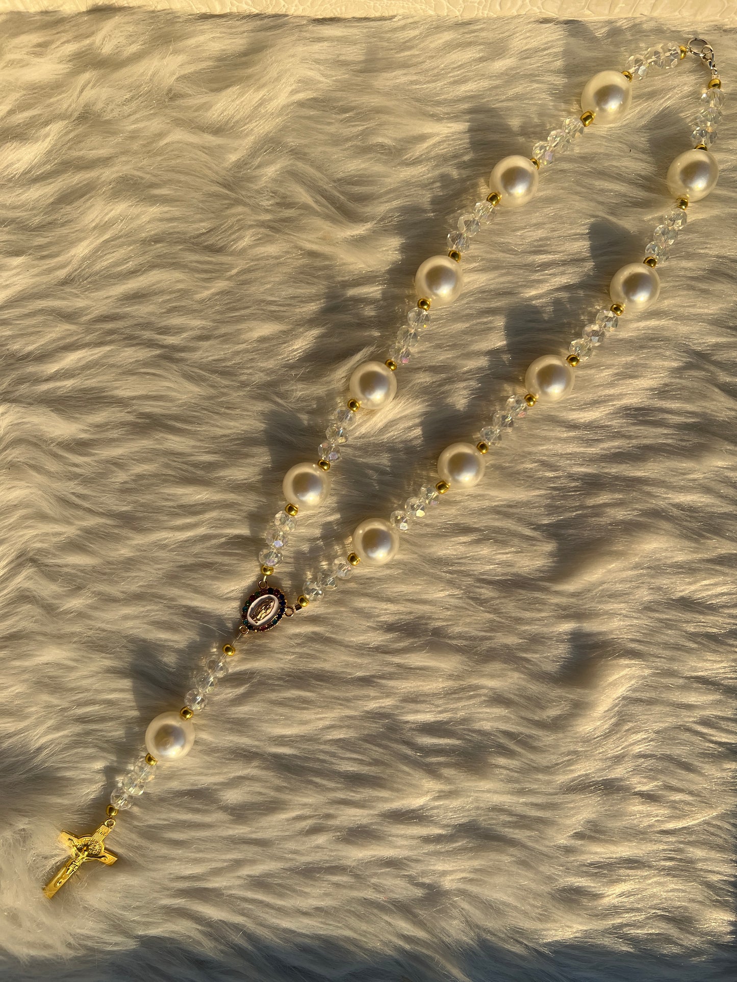 Pearl Gold Rosary