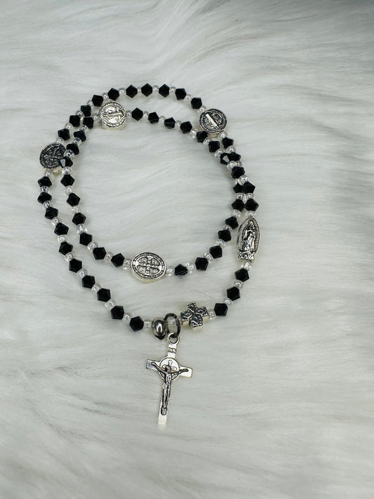 Black Rosary Bracelet