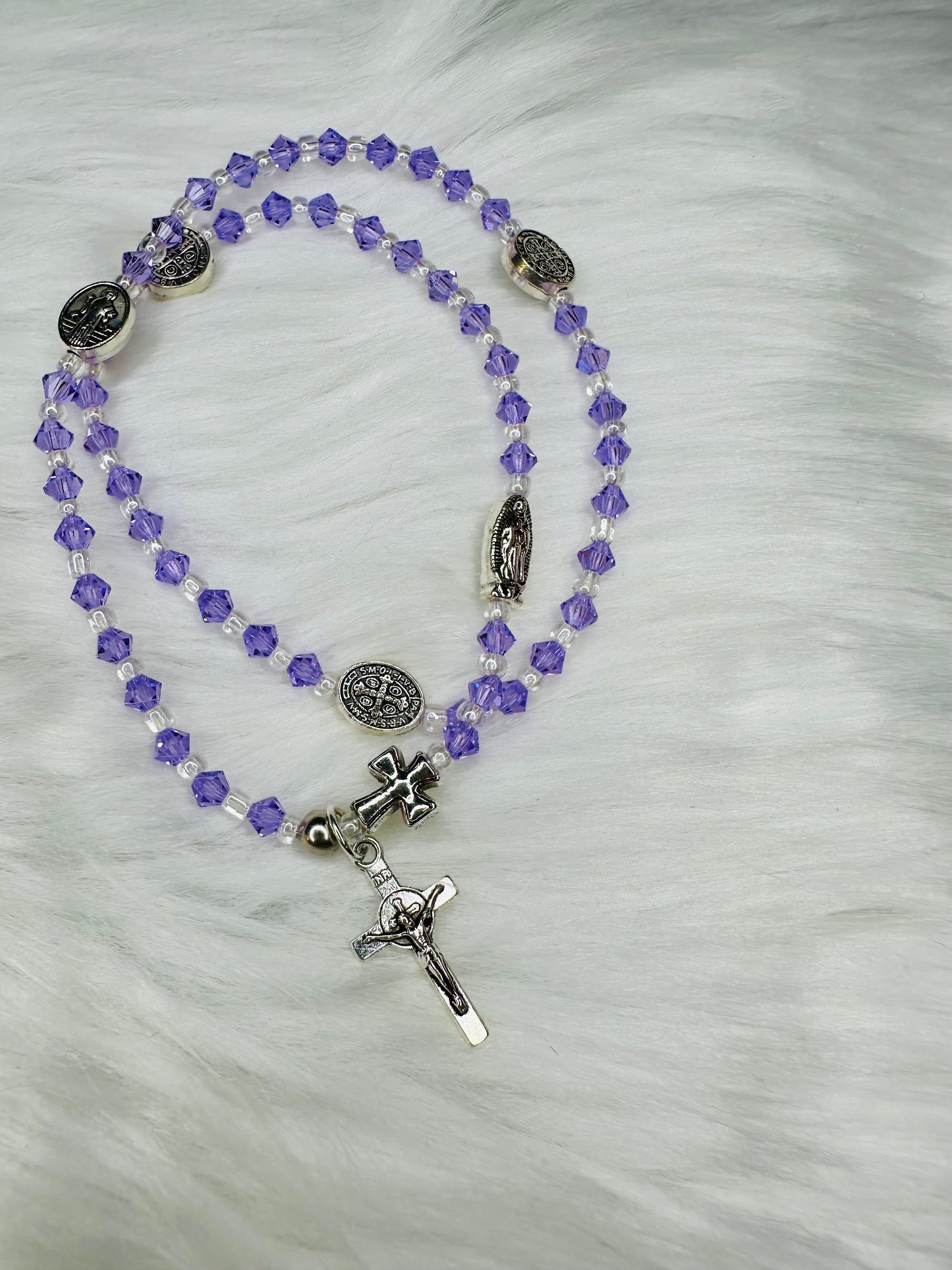Purple Rosary Bracelet