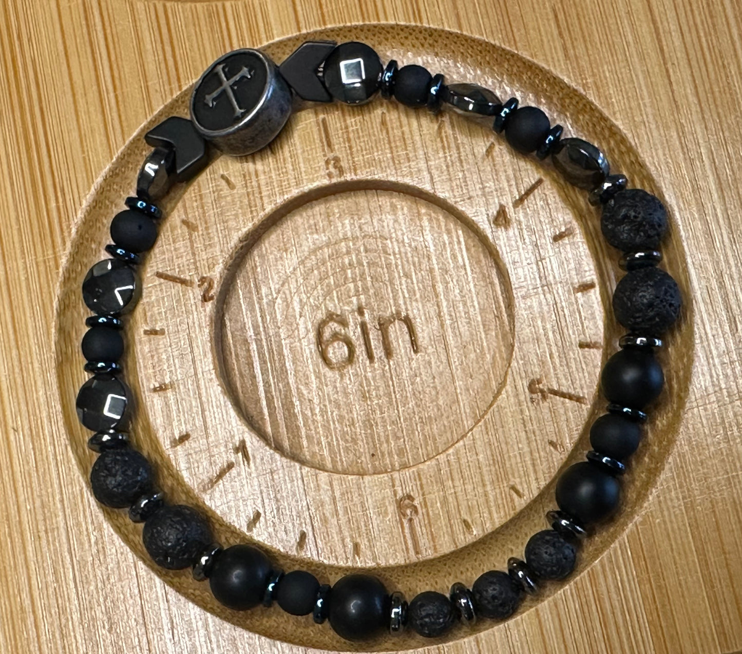 Black Cross Bracelet