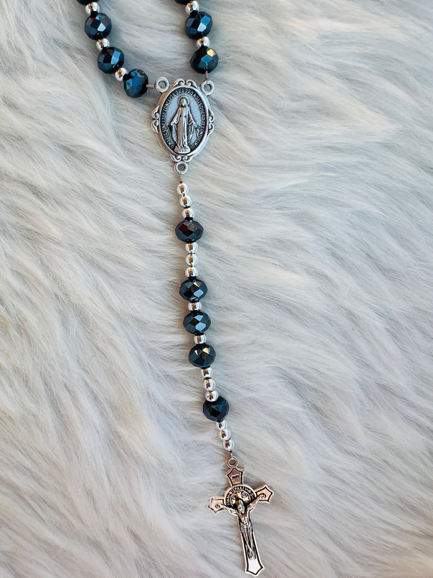 Black Grey Rosary