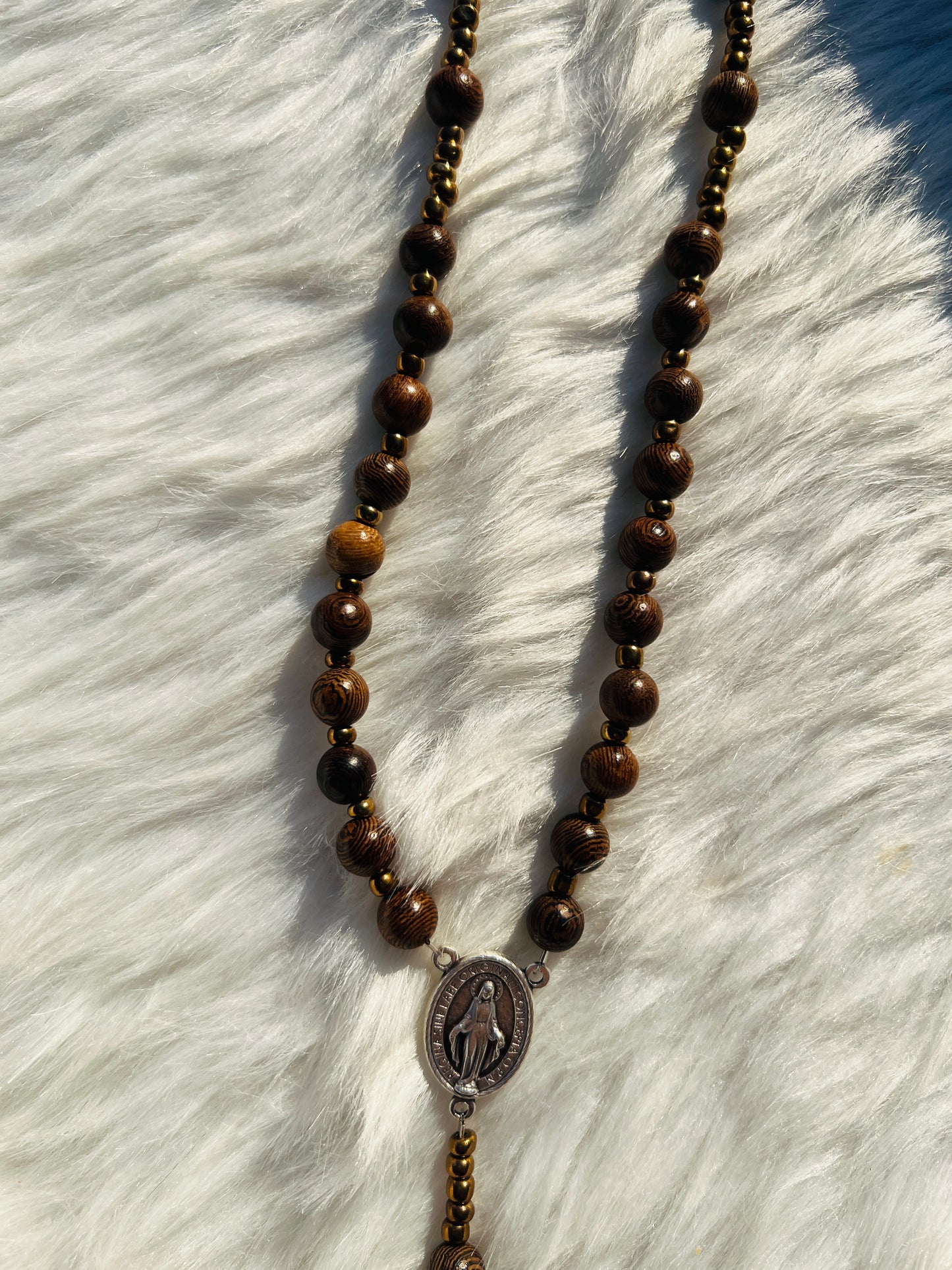 Brown Wood Rosary