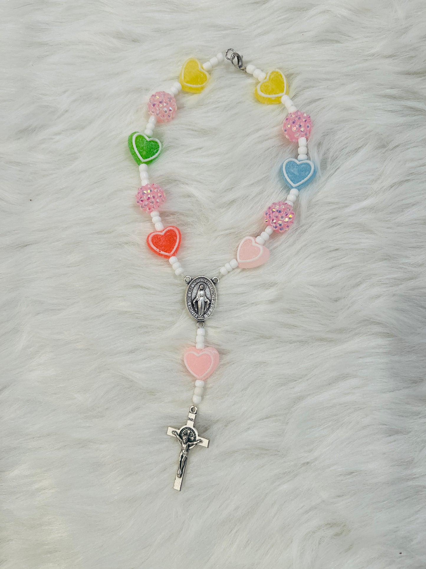 Candy Heart Rosary