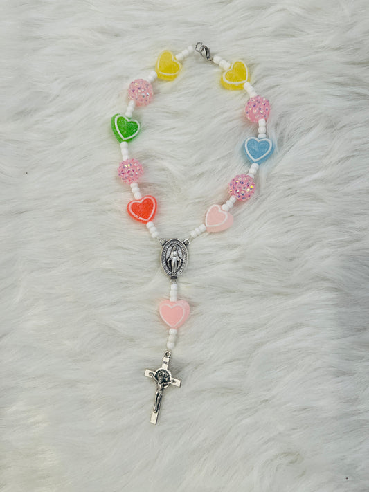 Candy Heart Rosary