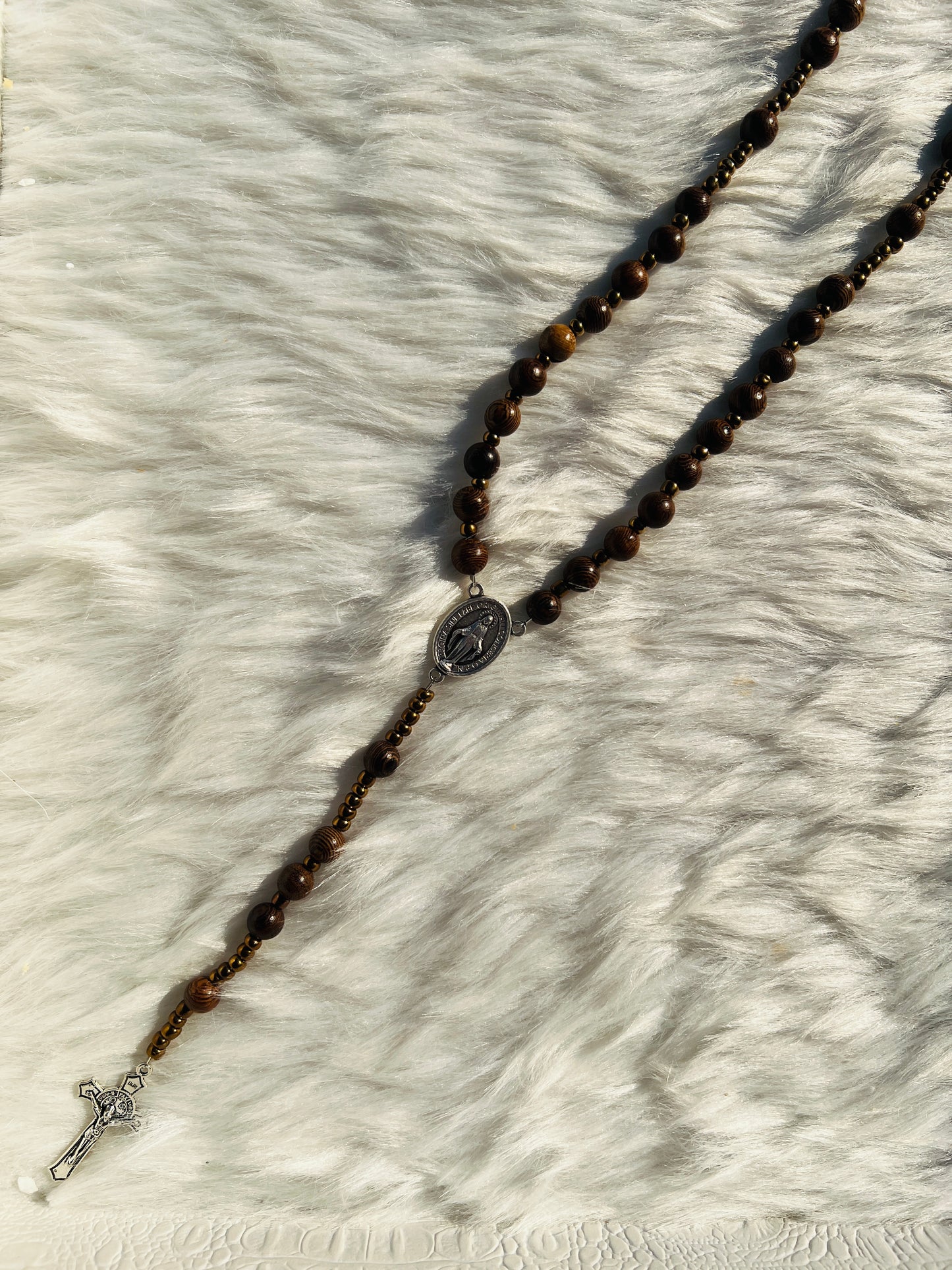 Brown Wood Rosary