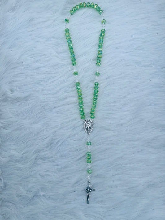 Crystal Green Rosary