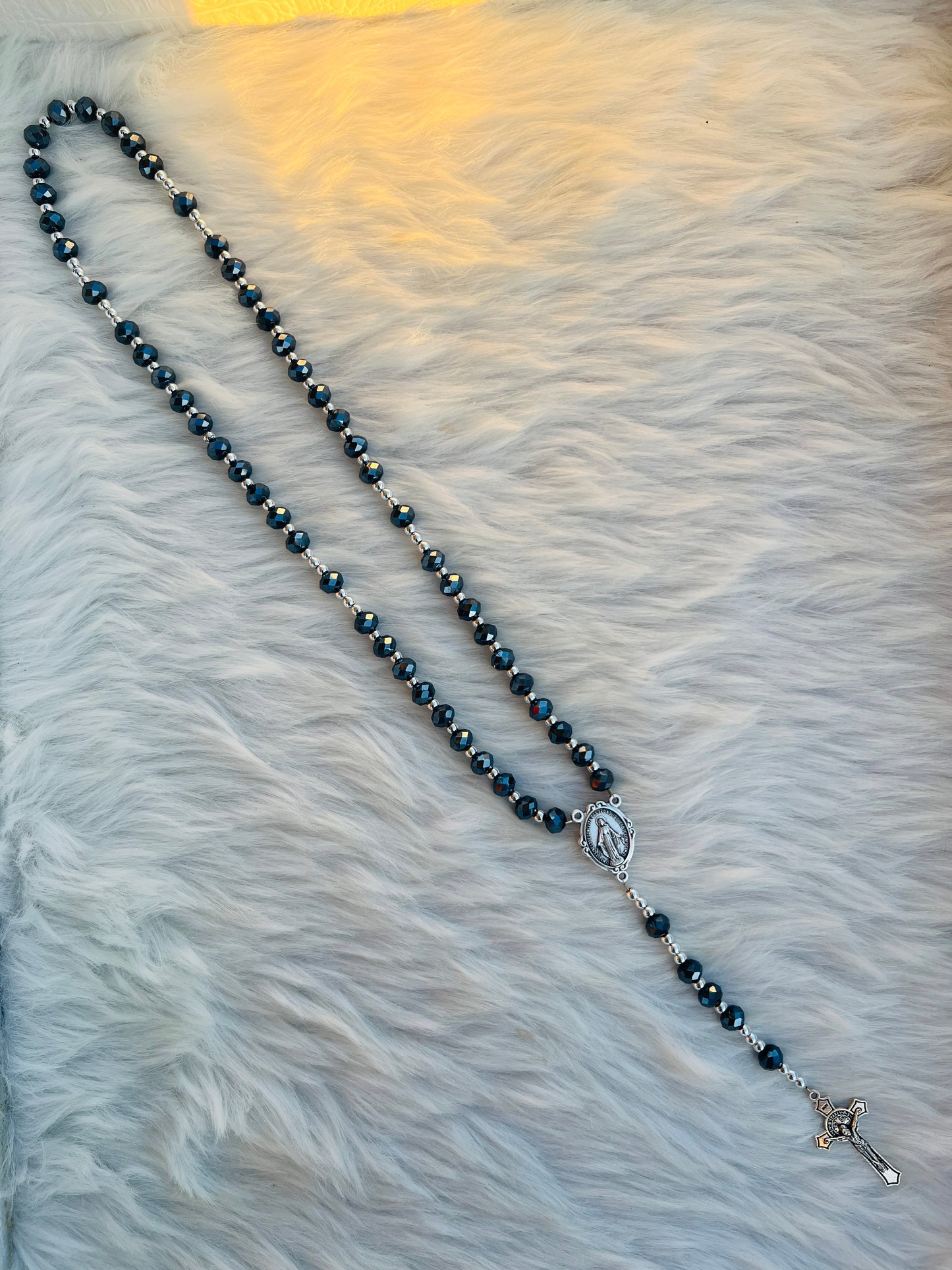 Black Grey Rosary