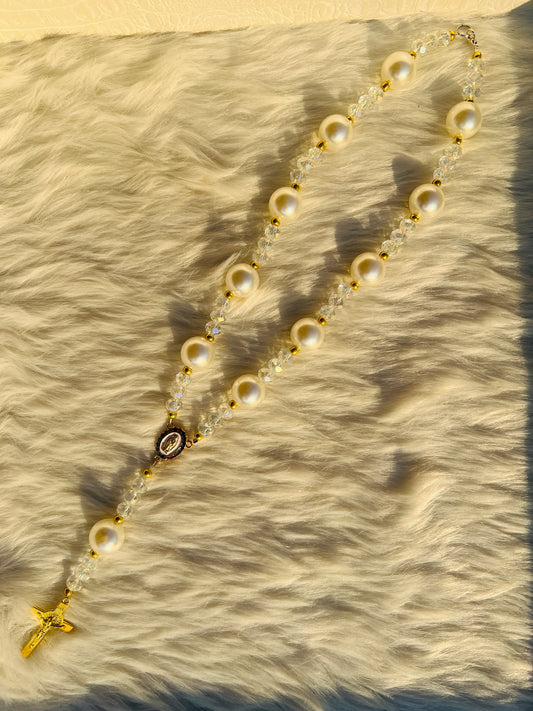 Pearl Gold Rosary