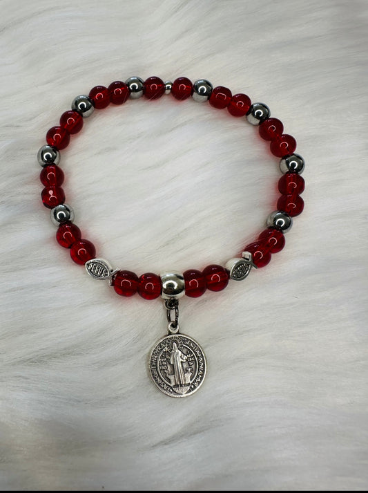 Red St Benedict Bracelet