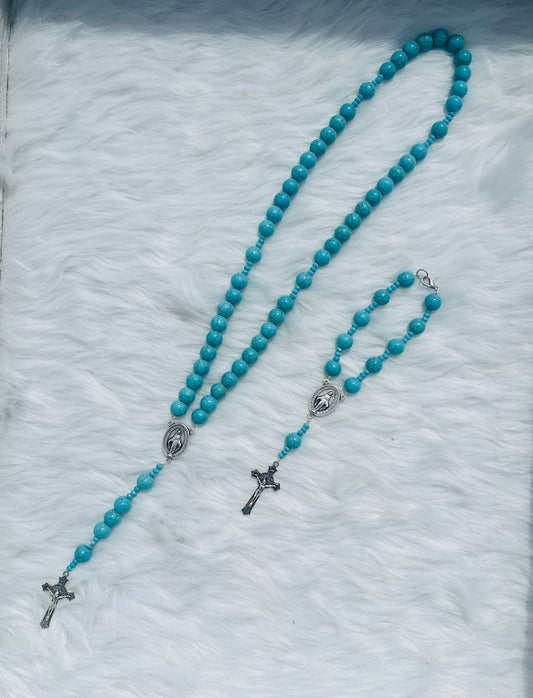 Turquoise Rosary Set