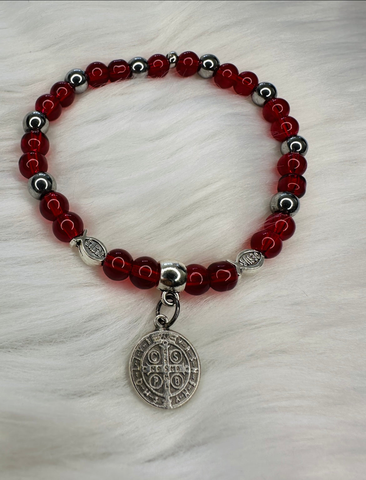 Red St Benedict Bracelet