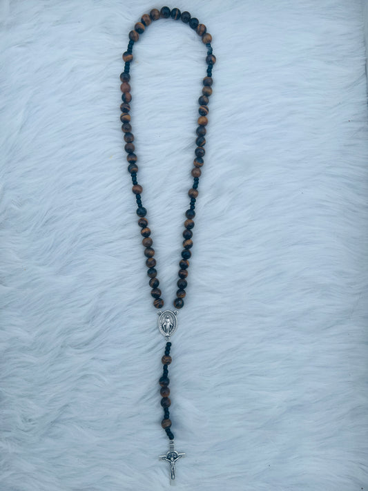 Brown Black Rosary