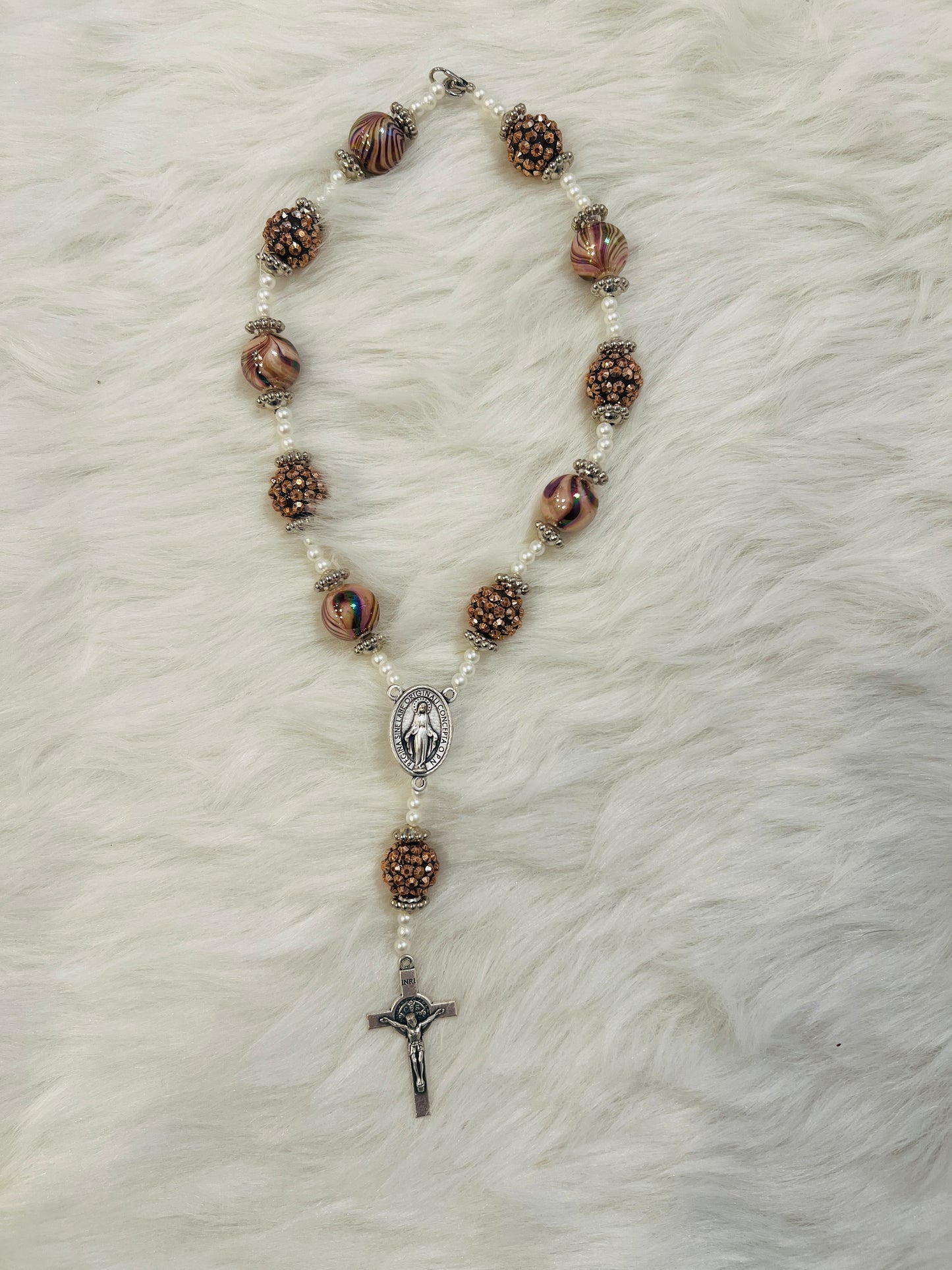 Brown Car Rosary