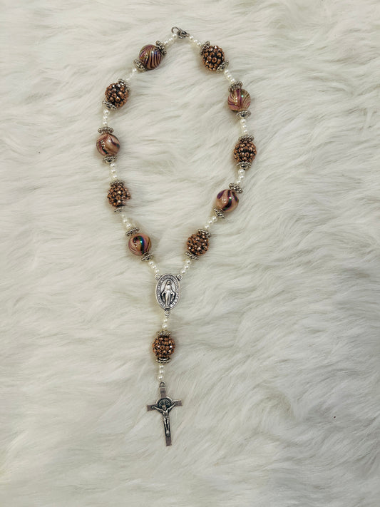 Brown Car Rosary