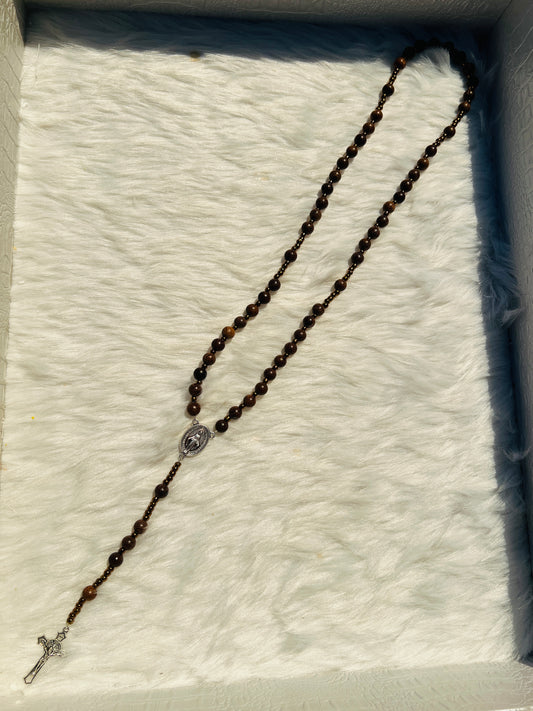 Brown Wood Rosary