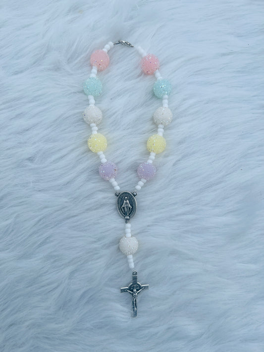 Pastel Car Rosary