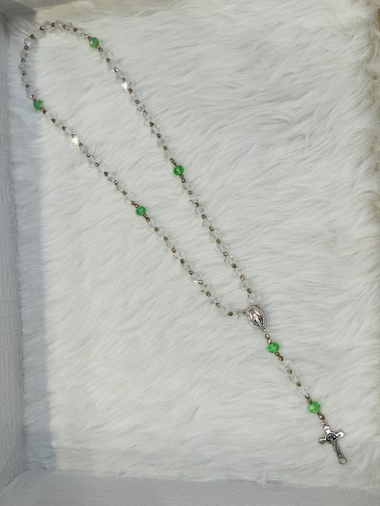 Crystal and Green Rosary