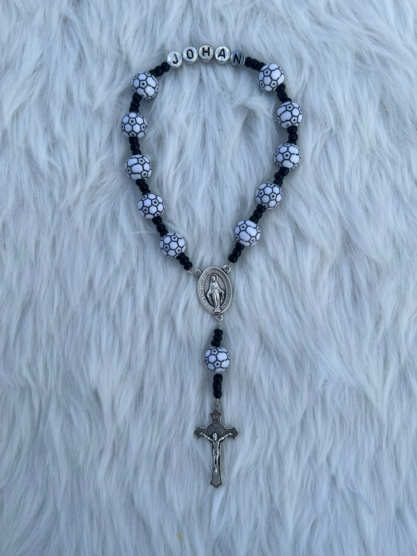 Soccer Backpack Rosary